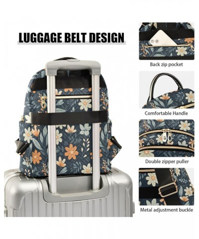 Retro Floral Style Fashion Backpack Purse for Women, Casual Daypacks, Ladies Gift for Traveling Hiking Multicolor Small $16.1...