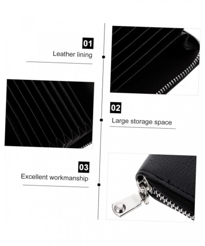 3 Pcs Coin Purse Fashionable Wallet Leather Credit Holder Wallet Black Wallet Zipper Coin Wallet Coin Pouch Womens Wallet Blo...