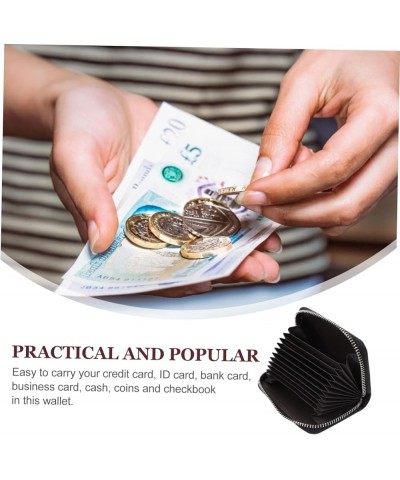 3 Pcs Coin Purse Fashionable Wallet Leather Credit Holder Wallet Black Wallet Zipper Coin Wallet Coin Pouch Womens Wallet Blo...