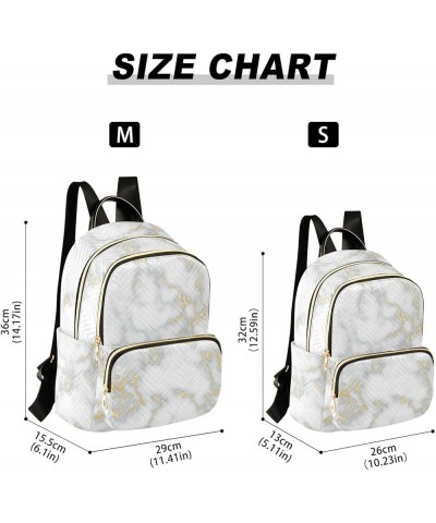 Women Backpack Golden Gray Marble Classic Durable Travel Backpack Lightweight Handbag Lady Purse Roomy Double Zipper Weekend ...