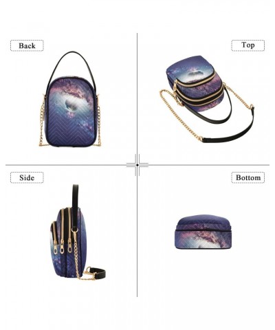 Cosmic Planet Nebula Quilted Crossbody Bag for Women, Small Cell Phone Bag Shoulder Handbags Purse with Leather Strap $11.44 ...