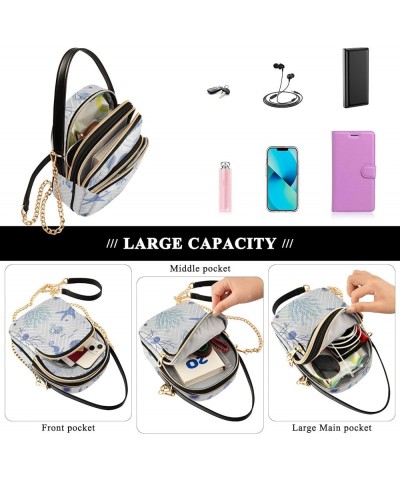 Seashells Hearts Women's Crossbody Bag Three Zipper Design Handbag Shoulder Bag Wallet Color494 $10.92 Shoulder Bags