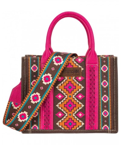 Wrangler Tote Bag for Women Aztec Top Handle Satchel Purse Boho Shoulder Handbags Angel Diamond Hot Pink (Guitar Strap) $41.2...