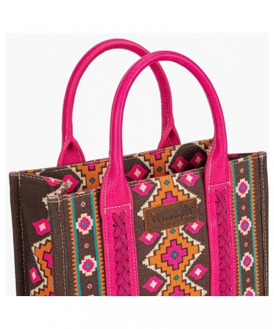 Wrangler Tote Bag for Women Aztec Top Handle Satchel Purse Boho Shoulder Handbags Angel Diamond Hot Pink (Guitar Strap) $41.2...