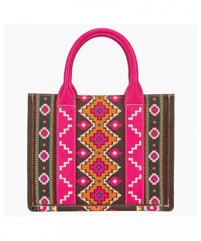 Wrangler Tote Bag for Women Aztec Top Handle Satchel Purse Boho Shoulder Handbags Angel Diamond Hot Pink (Guitar Strap) $41.2...