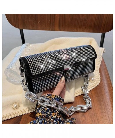 Women's Chain Shoulder Bag Crystal Rhinestone Evening Bag Wallet Flash Mini Shoulder Handbag Suitable for Dance Party Caise $...