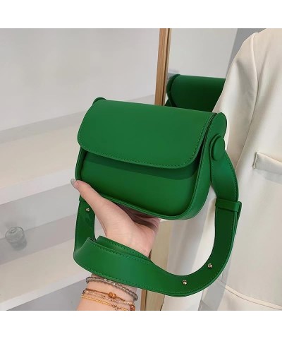 Ladies Casual Crossbody Bag, Fashionable Pu Leather Small Square Bag, Shoulder Armpit Bag(green) $15.11 Shoulder Bags