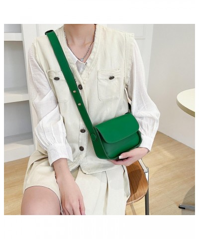 Ladies Casual Crossbody Bag, Fashionable Pu Leather Small Square Bag, Shoulder Armpit Bag(green) $15.11 Shoulder Bags