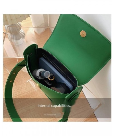 Ladies Casual Crossbody Bag, Fashionable Pu Leather Small Square Bag, Shoulder Armpit Bag(green) $15.11 Shoulder Bags