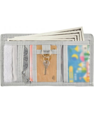 Dandelion Flowers Trifold Wallet Fabric Wallet Small Nylon Wallet Card Wallet with Lanyard $9.68 Wallets