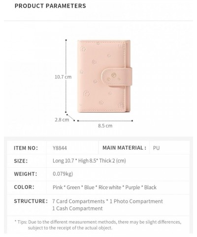 Women Small Slim Minimalist Leather Bifold Trifold Wallets (Style D - Beige) 1 Black $7.69 Wallets