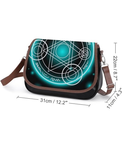 Printed Crossbody Bags Women City Leather Shoulder Bag Satchel Hobo Bags Trendy Black And White Marble Color4 $28.99 Hobo Bags