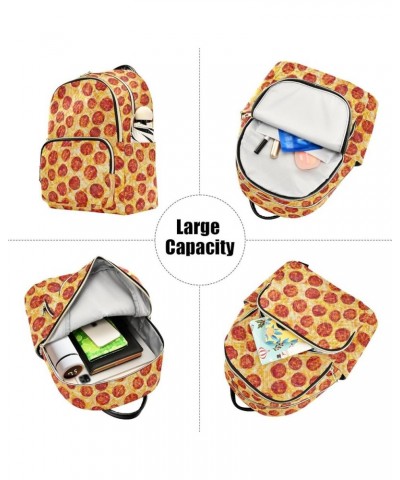 Pepperoni Pizza Women Backpack Purse Shoulder Bag Color Small $19.13 Backpacks