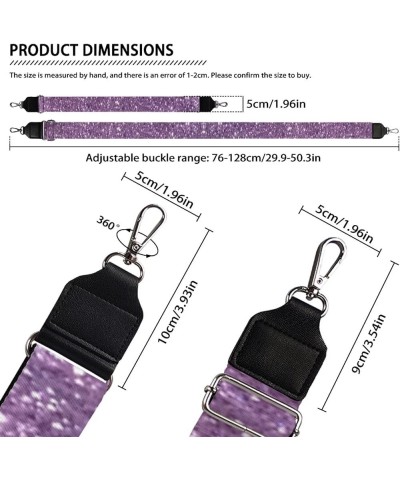 Women's Crossbody Bag Thick Strap Shoulder Strap for Birthday Gifts Purple Print $12.38 Crossbody Bags