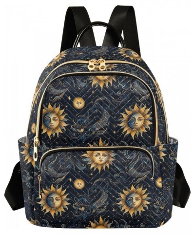 Sun Moon Boho Mandala Backpack Purse for Women Small Travel Bag Fashion Daypack M 202a5205 M(11.4"x6.1"x14.17") 202a5205 $22....