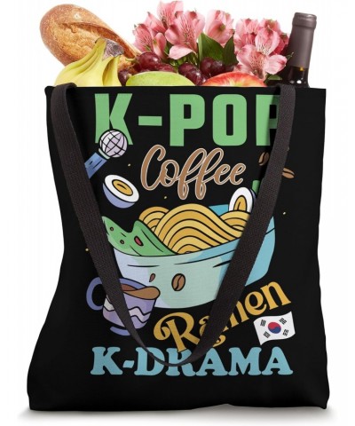 K-Pop Coffee Ramen Korean Drama Korea K-Pop Love K-Drama Tote Bag $11.93 Totes