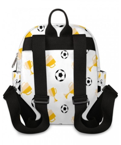 Football Trophies Mini Backpack Purse for Women, Soccer Small Fashion Daypack Lightweight, Cute Casual Travel Bag $15.19 Back...