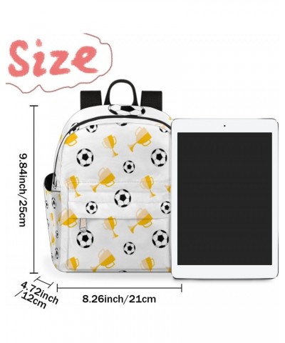 Football Trophies Mini Backpack Purse for Women, Soccer Small Fashion Daypack Lightweight, Cute Casual Travel Bag $15.19 Back...