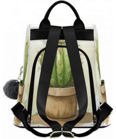 Cactus Women Purse Backpack Anti-Theft for Fashion Bag Travel Back Pack Rucksack Shoulder Bag $20.58 Backpacks