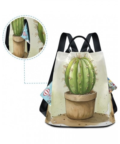 Cactus Women Purse Backpack Anti-Theft for Fashion Bag Travel Back Pack Rucksack Shoulder Bag $20.58 Backpacks