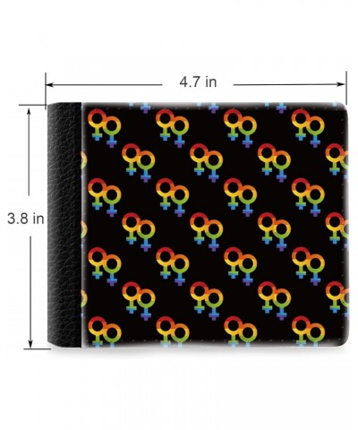 Unique Desige Pattern - LGBT Lesbian Pride, Slim Front Pocket Wallet Billfold RFID Blocking $11.25 Wallets