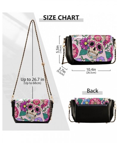 Crossbody Bags for Women Trendy Women's Black Shoulder Bag Small PU Leather Flap Cross Body Bag Handbags Pattern10 $21.72 Cro...