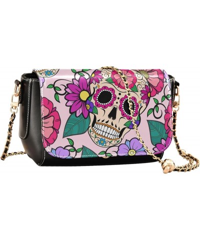 Crossbody Bags for Women Trendy Women's Black Shoulder Bag Small PU Leather Flap Cross Body Bag Handbags Pattern10 $21.72 Cro...