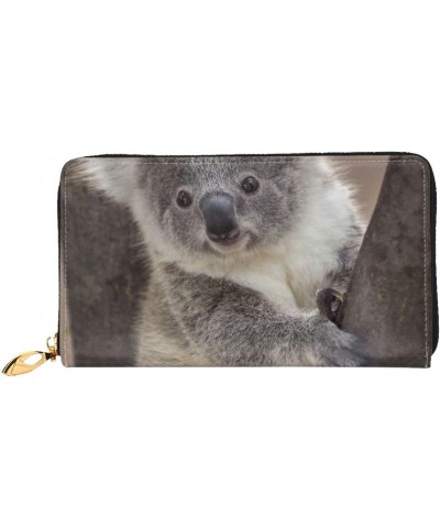 Koala Bear Animals Wildlife Leather Long Wallet Card Holder Organizer Wallet Zipper Wristlet Clutch Bag For Men Women $28.50 ...