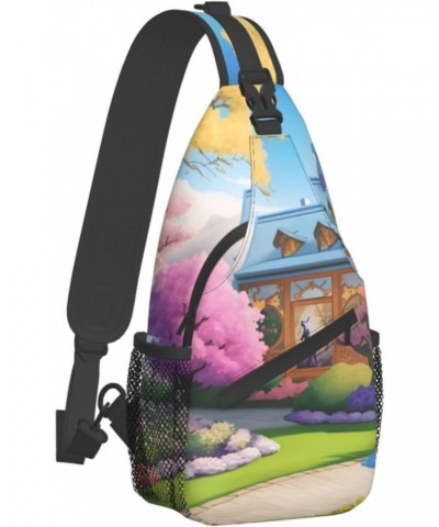 Unicorn Fairy Tale Crossbody Bag, &*Men'S And Women'S Chest Crossbody Bag, Zipper Closure, Strap Length Adjustable $13.79 Cro...