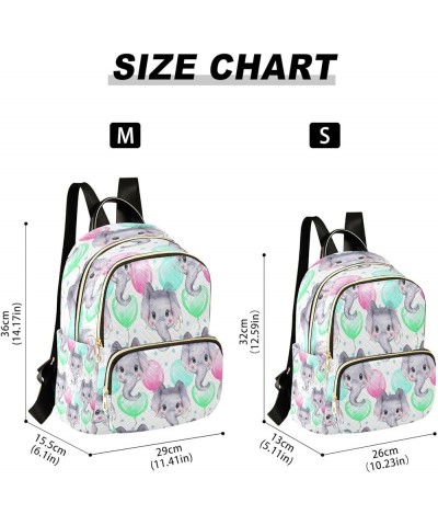 Fashion Backpack Mini Backpack Purse Casual Daily Backpack Elephant Balloon for Travel for College Work Medium $18.24 Backpacks