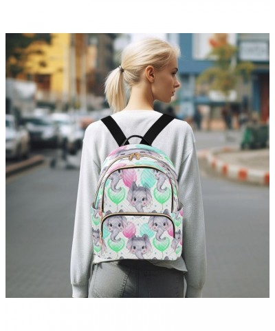 Fashion Backpack Mini Backpack Purse Casual Daily Backpack Elephant Balloon for Travel for College Work Medium $18.24 Backpacks