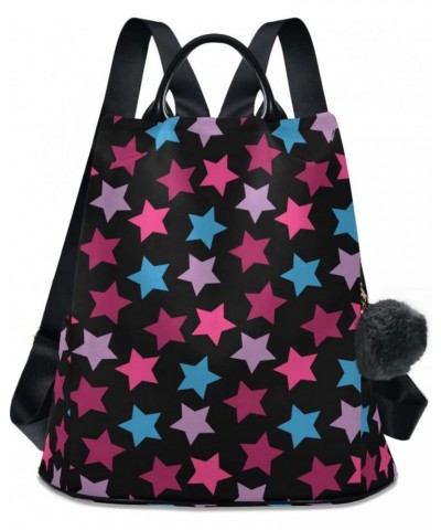 Color Stars Women Fashion Backpack Purse Travel Ladies College Shoulder Bags $18.80 Backpacks