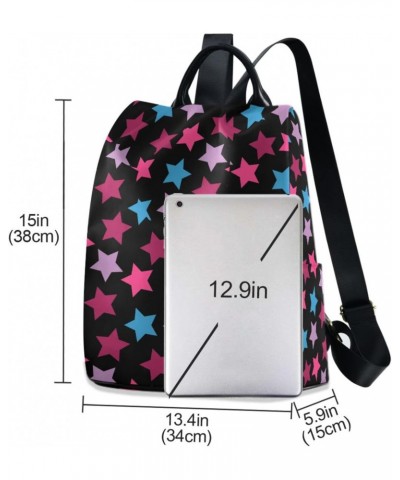 Color Stars Women Fashion Backpack Purse Travel Ladies College Shoulder Bags $18.80 Backpacks