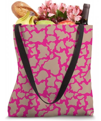 cute pink Cow animal print kawaii pink Cow Pattern Tote Bag $14.13 Totes