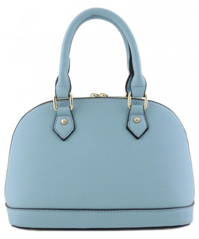 Zip-Around Saffiano Classic Dome Satchel Dusty Blue $15.40 Satchels