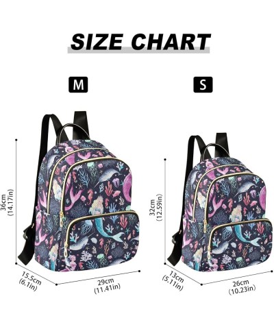 Mermaids Backpack Purse for Women Small Mini Women's Fashion Backpack Sports Hiking Ladies Daypack,M Small $18.19 Backpacks