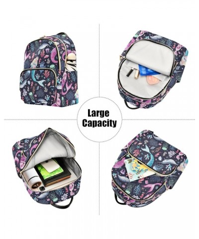 Mermaids Backpack Purse for Women Small Mini Women's Fashion Backpack Sports Hiking Ladies Daypack,M Small $18.19 Backpacks