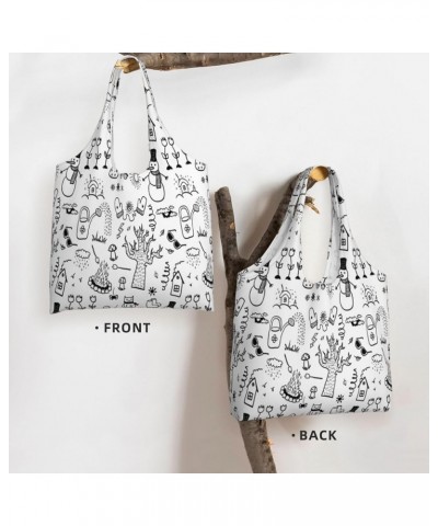 Merry Christmas Single Shoulder Commuter Canvas Tote Bags For Women And Men Merry Christmas35 $9.23 Totes