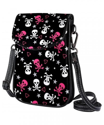 Cross-body Bag for Women Skulls Bones Pattern Satchel Bag Waterproof Messengers Purse $14.03 Satchels