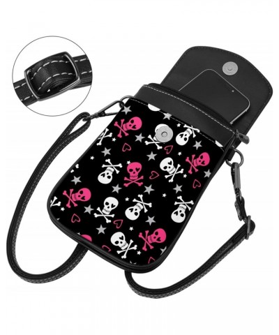 Cross-body Bag for Women Skulls Bones Pattern Satchel Bag Waterproof Messengers Purse $14.03 Satchels