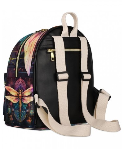 Dragonfly Boho Backpack Purse for Women PU Leather Lightweight Ladies Shoulder Fashion Satchel Bags Travel Casual Daypack $30...