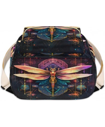 Dragonfly Boho Backpack Purse for Women PU Leather Lightweight Ladies Shoulder Fashion Satchel Bags Travel Casual Daypack $30...