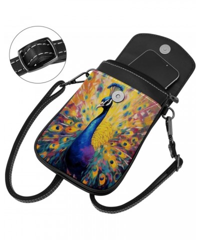 Crossbody Bags for Women,Crossbody Bag Men,Small Sling Bag,Animal Colorful Peacock Art Painting,Crossbody Purse $11.87 Crossb...