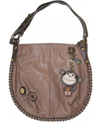 Chala Monkey Charming Hobo Crossbody Handbag Brown $39.95 Shoulder Bags