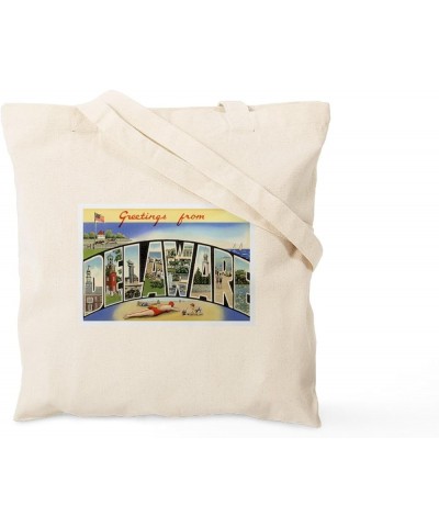 Delaware DE Postcard Tote Bag Natural Canvas Tote Bag, Cloth Shopping Bag Delaware De Postcard Tote Bag $8.79 Travel Gear