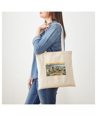 Delaware DE Postcard Tote Bag Natural Canvas Tote Bag, Cloth Shopping Bag Delaware De Postcard Tote Bag $8.79 Travel Gear