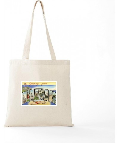 Delaware DE Postcard Tote Bag Natural Canvas Tote Bag, Cloth Shopping Bag Delaware De Postcard Tote Bag $8.79 Travel Gear