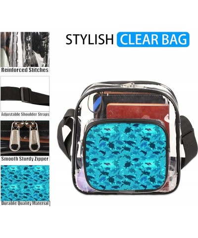 Crossbody Fashion Shoulder Bag Stadium Approved-Clear Bag for Workout Running Travelling Hiking Multi4 $15.24 Crossbody Bags