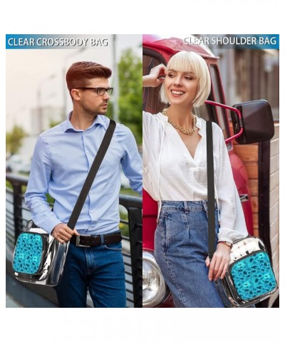 Crossbody Fashion Shoulder Bag Stadium Approved-Clear Bag for Workout Running Travelling Hiking Multi4 $15.24 Crossbody Bags