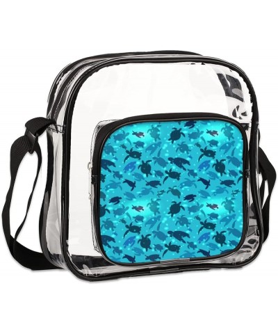 Crossbody Fashion Shoulder Bag Stadium Approved-Clear Bag for Workout Running Travelling Hiking Multi4 $15.24 Crossbody Bags